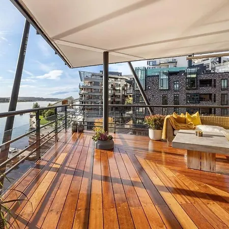 Large 41 Millions Kr Apartment - Seaview In Center Oslo Esterno foto